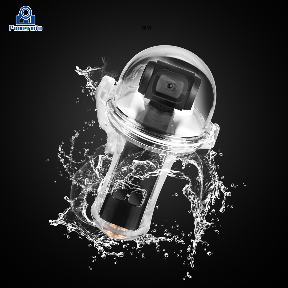 Powerwin 60 M 360 ° Duiken Case Voor Dji Osmo Pocket Actie Camera Onderwater Waterdichte Behuizing Beschermen Case Cover Shell