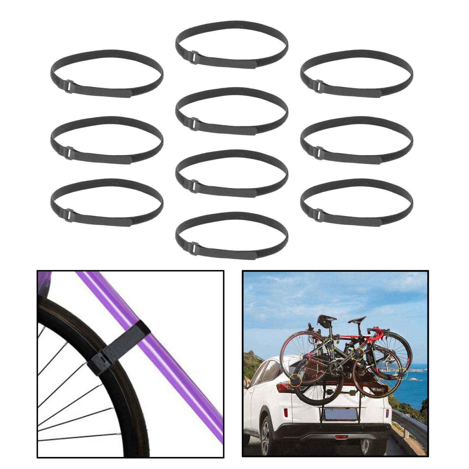 10Stck Fahrrad Gurt Einstellbare Multi-Funktion Starke Fixierung für Fahrrad Gestell
