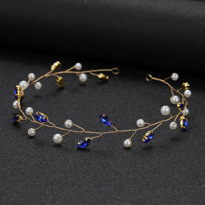 Peigne à cheveux Vintage en strass bleu, accessoires pour cheveux de mariage, pince à cheveux de mariée, bijoux diadème de mariée, ornement de cheveux,: green