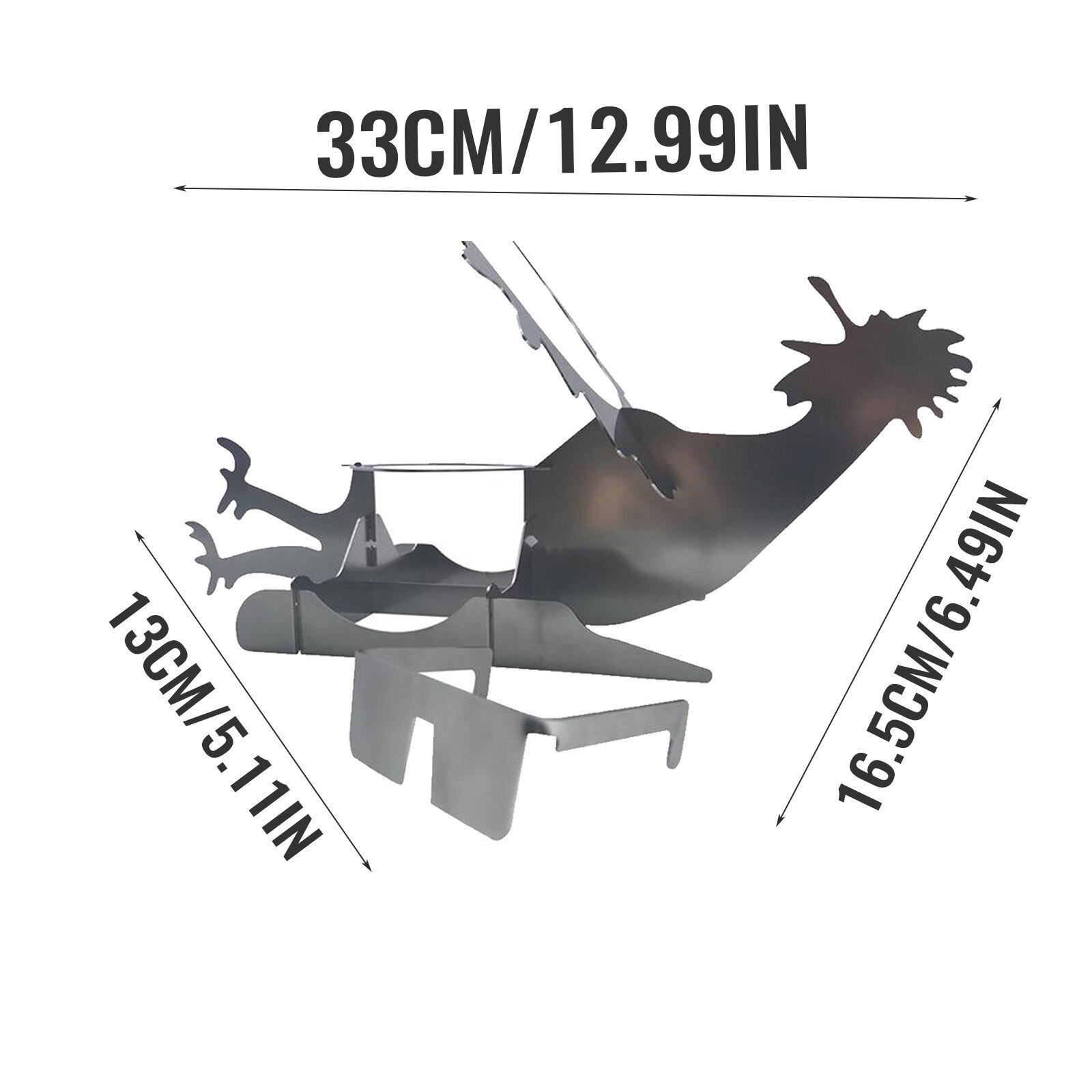 Glasses Motorcycle Beer Can Chicken Stand Beer chicken roaster Stainless steel Chicken roasting rack for BBQ Chicken Grill Stand: B