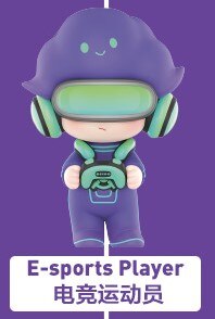 POPMART DIMOO Social University series blind boxes: e-sports player
