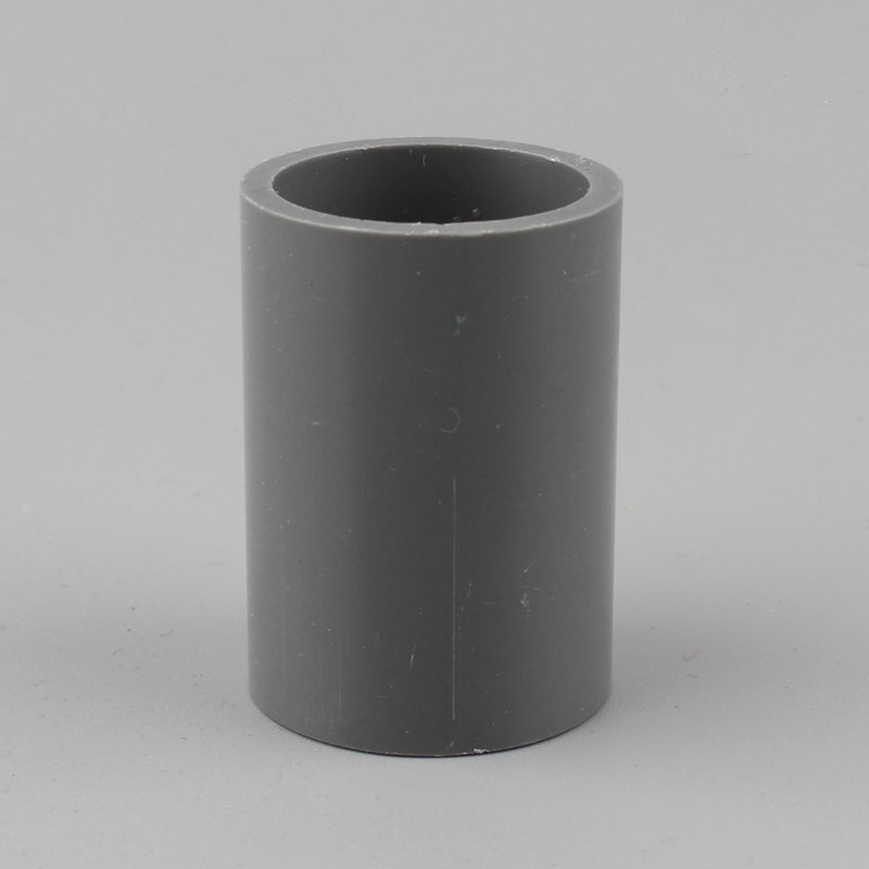 1pc 20 25 32 40 50mm Straight Connector PVC Quick Connector Plastic Water Pipe Fittings Garden Irrigation Accessories: 25mm / Grey