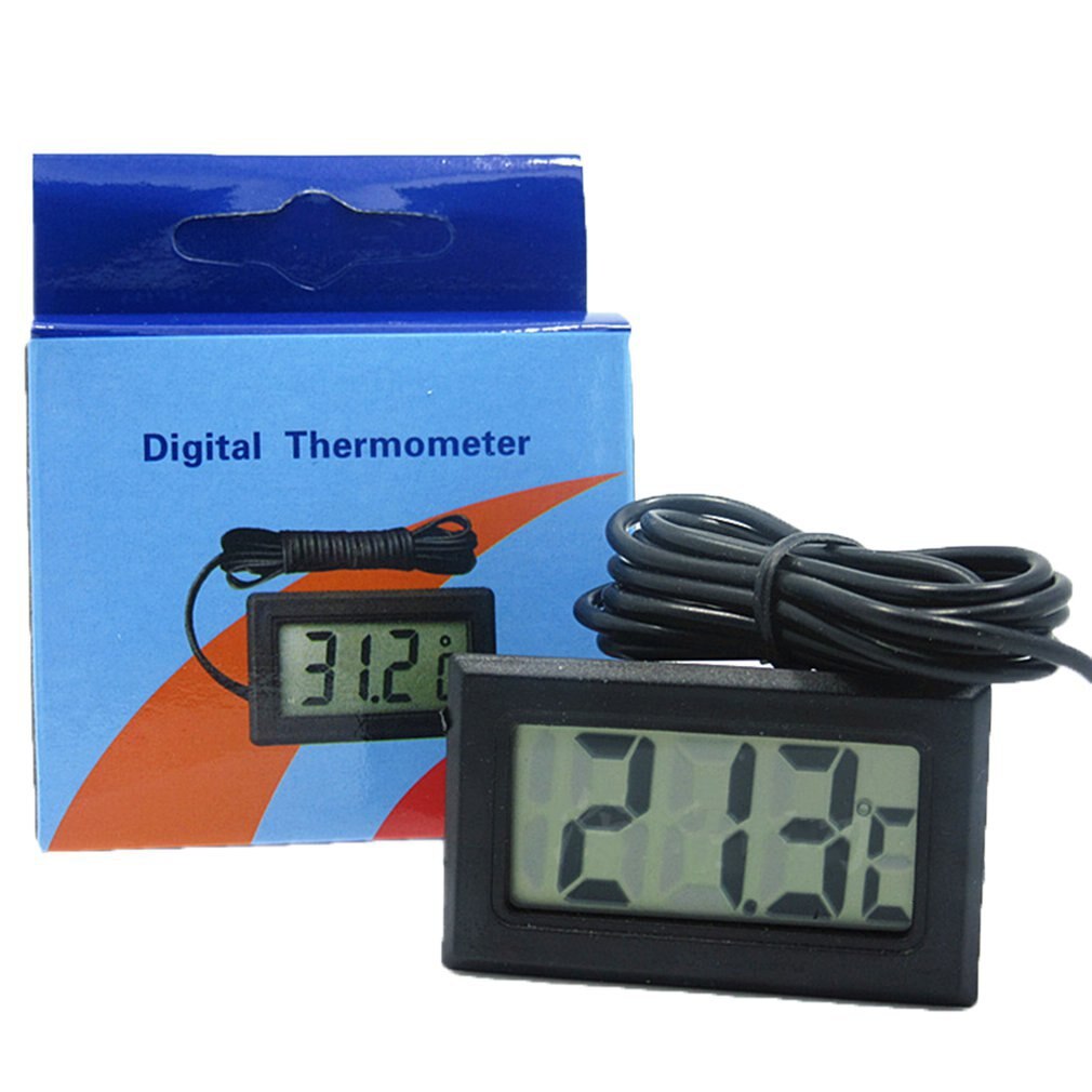 Lcd Digitale Thermometer Met Batterij Vriezer Mini Thermometer Indoor Outdoor Elektronische Thermometer Met Sensor
