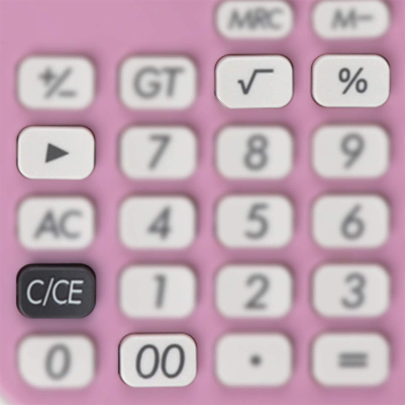 MP® Calculadora 10 Dígitos con Pantalla LCD 4 Colores Fuente Solar Portátil Oficina Escritorio Estudiantes Escuela Batería Suministros Material Escolar Trabajo Energía Matemáticas Herramienta Digital Papelería