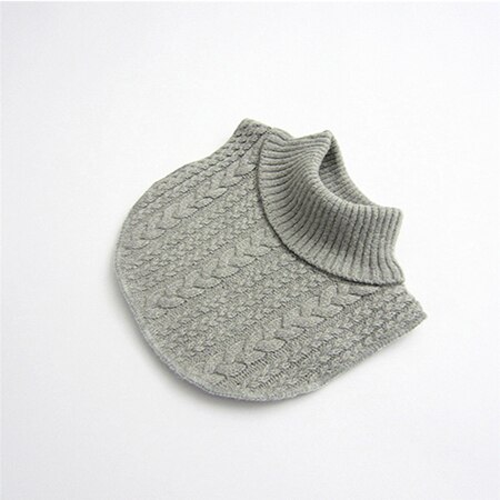 Écharpe en laine tricotée pour bébé, accessoires en coton pour fille et garçon, col pour enfant, SF010: grey