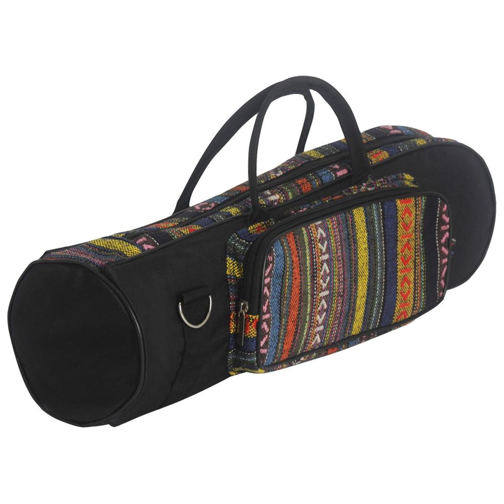 Tragbare Nationalen Stil Trompete Tasche Wasserdicht Oxford Weiche Baumwolle Tragegriff Taschen fallen Doppel Reißverschlüsse mit Vorderseite Tasche
