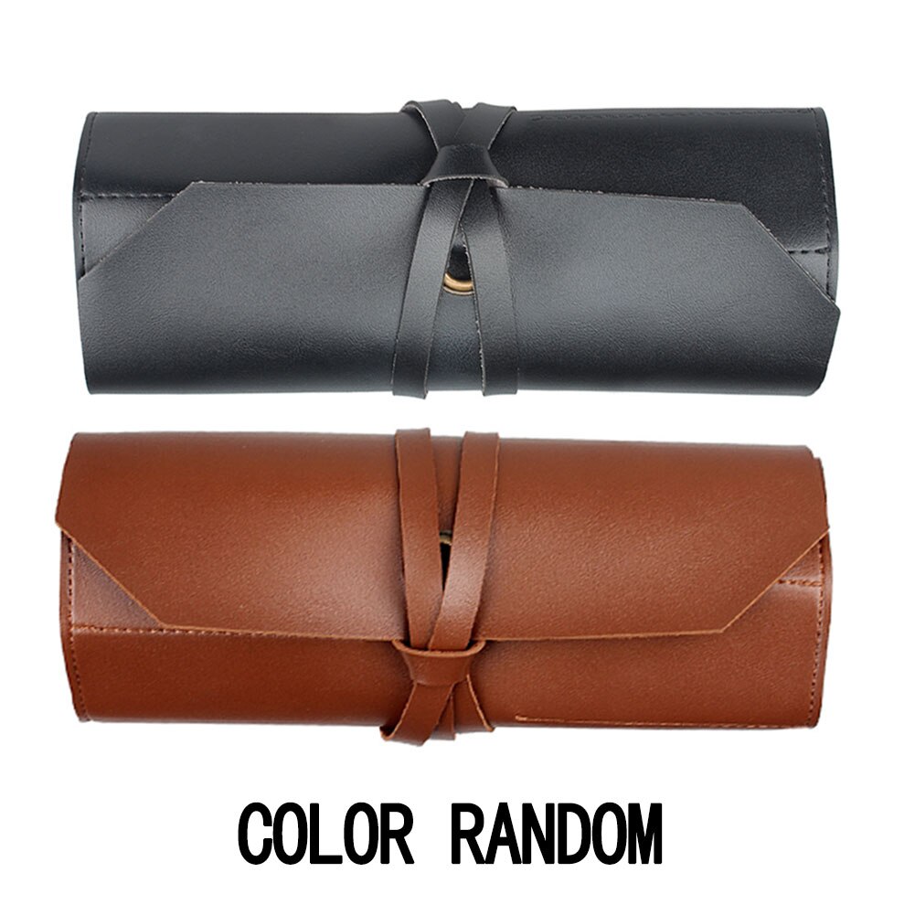 Tool Roll Leather Bag Pouch 10 Pockets Multi Purpose Organizer Wrap For Woodworking Plier Spanner Wrench Leather Tool Pouch