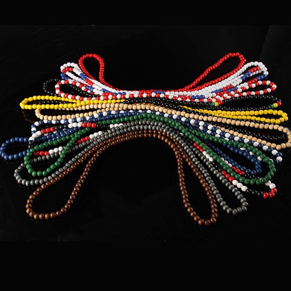 SOMESOOR-collar de cadena con cuentas redondas para hombre y mujer, cadena colorida de 45cm de longitud, accesorios colgantes hechos a mano, joyería