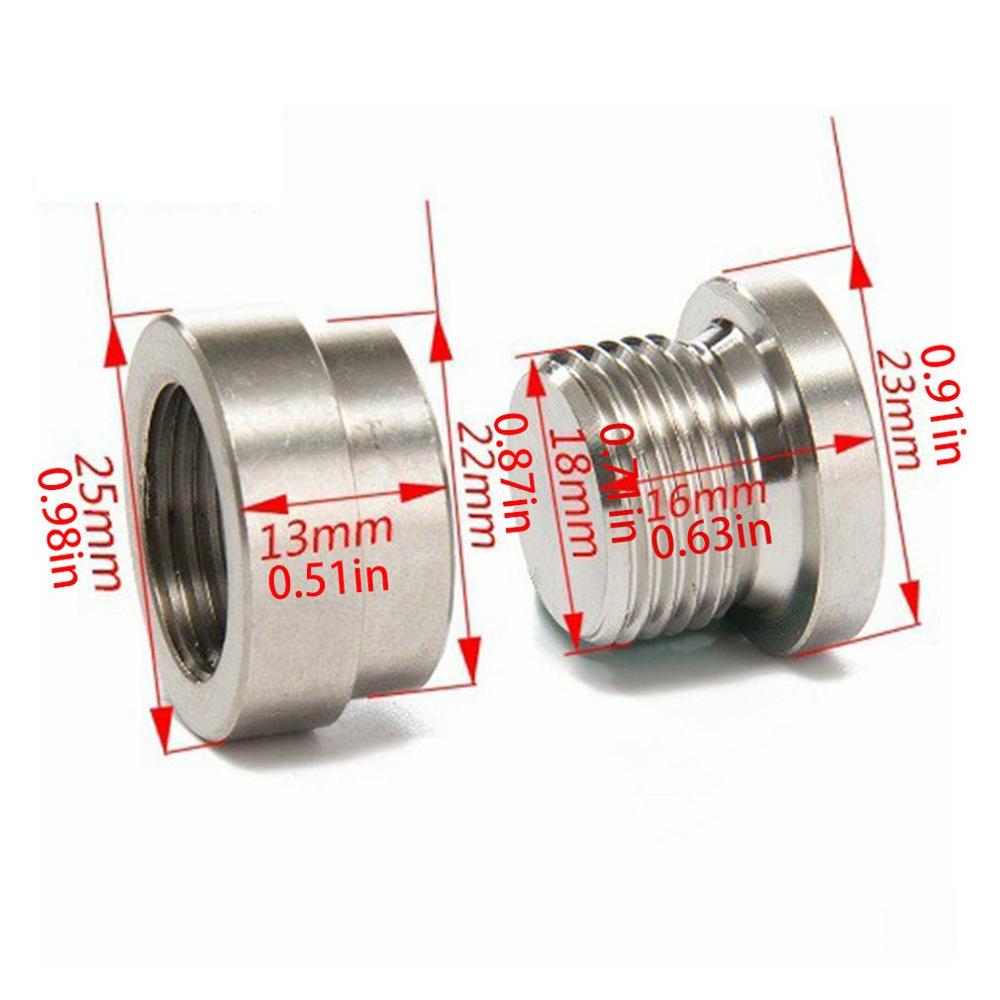 Universal Oxygen Sensor Hex Plug Screw And Nut 304 Stainless Steel Oxygen Sensor M18x1.5 Exhaust Weld