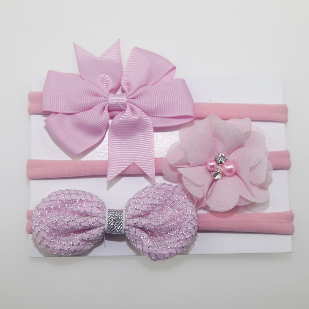 3pcs/set Print Cute Bow-Knot Cotton Girl Headbands headbands Newborn Headband