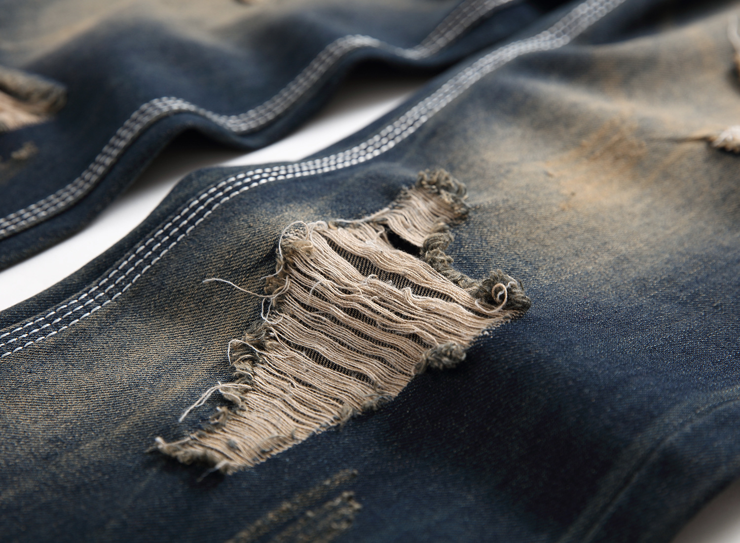 Streetwear Herren gerissen Jeans Löcher Denim Hosen Neue gerade Dünne Jean Männer Jahrgang Jeans Plus Größe