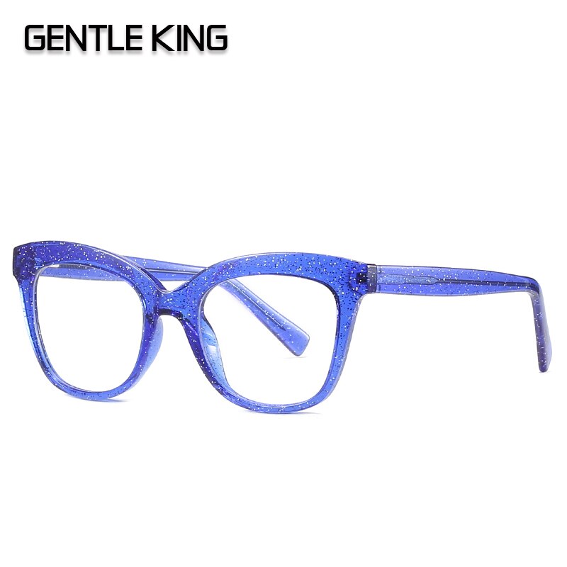 Montura de gafas suave KING Anti Blue Light, montura de gafas TR90 Spectascle Block Blue-ray, monturas de gafas para hombres y mujeres: C6 BLUE