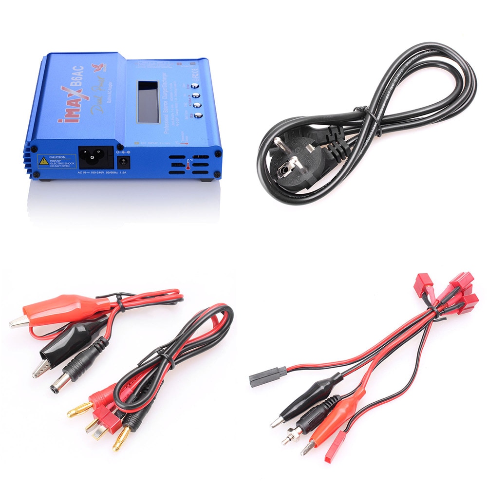 APBLP iMAX B6 AC B6AC 80W 6A Dual RC Balance cargador de batería Lipo lipro NiMH NiCd batería Digital con pantalla LCD