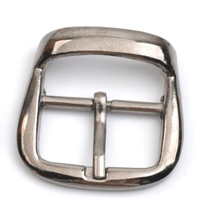 25pcs Metal Buckle hook buckle clip 22mm metal buckle with pin bronze high polished belt buckle BK-049: Black Nickel