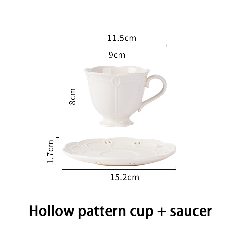 Dinner Set of Ceramic Dishes Plates for Food Full Ceramic Tableware Pattern French Serving Plate Ceramics Dish Complete: Hollow set