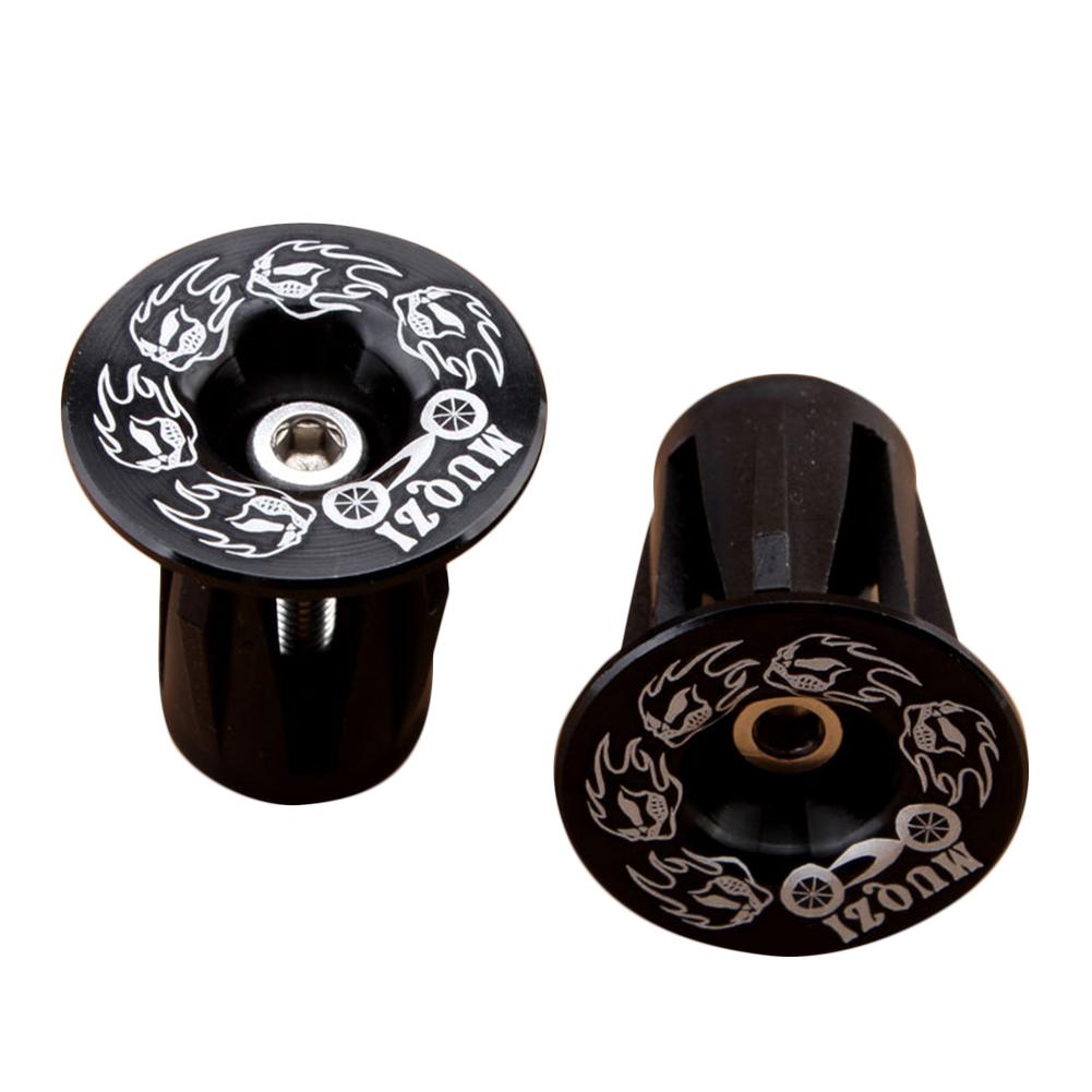 2Stck Fahrrad Bar Ende Stecker Fahrrad Griff Lenker Kappen Aluminium Straße Griff Bar Kappe Ende Stecker Für MTB Fahrrad zubehör: 1