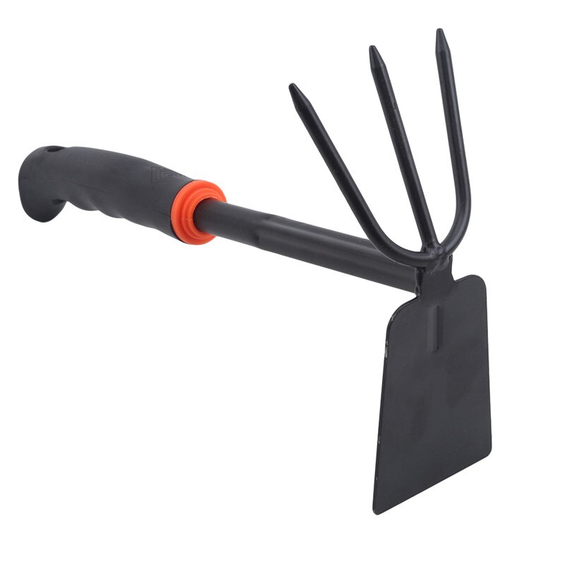 Durable Steel Hand Weeding Fork Transplanting Digging Trowel Shovel Hoe Pronged Rake For Garden Planting Hand Tool