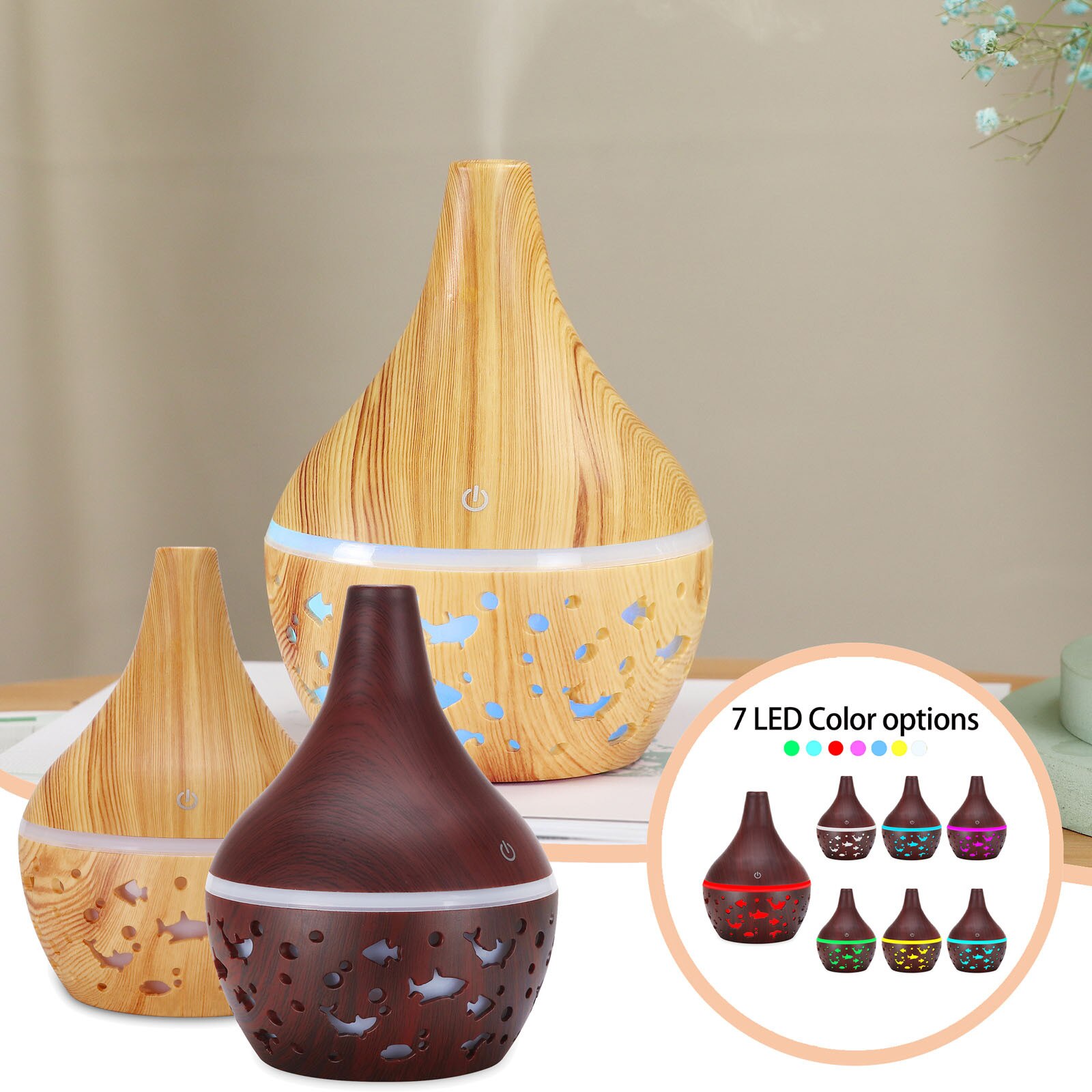 Elektryczny zapachowy nawilżacz powietrza Oli dyfuzor doprowadziło kolor światła konwersji aromat nawilżacz mgła producent dyfuzor dla domu sypialnia