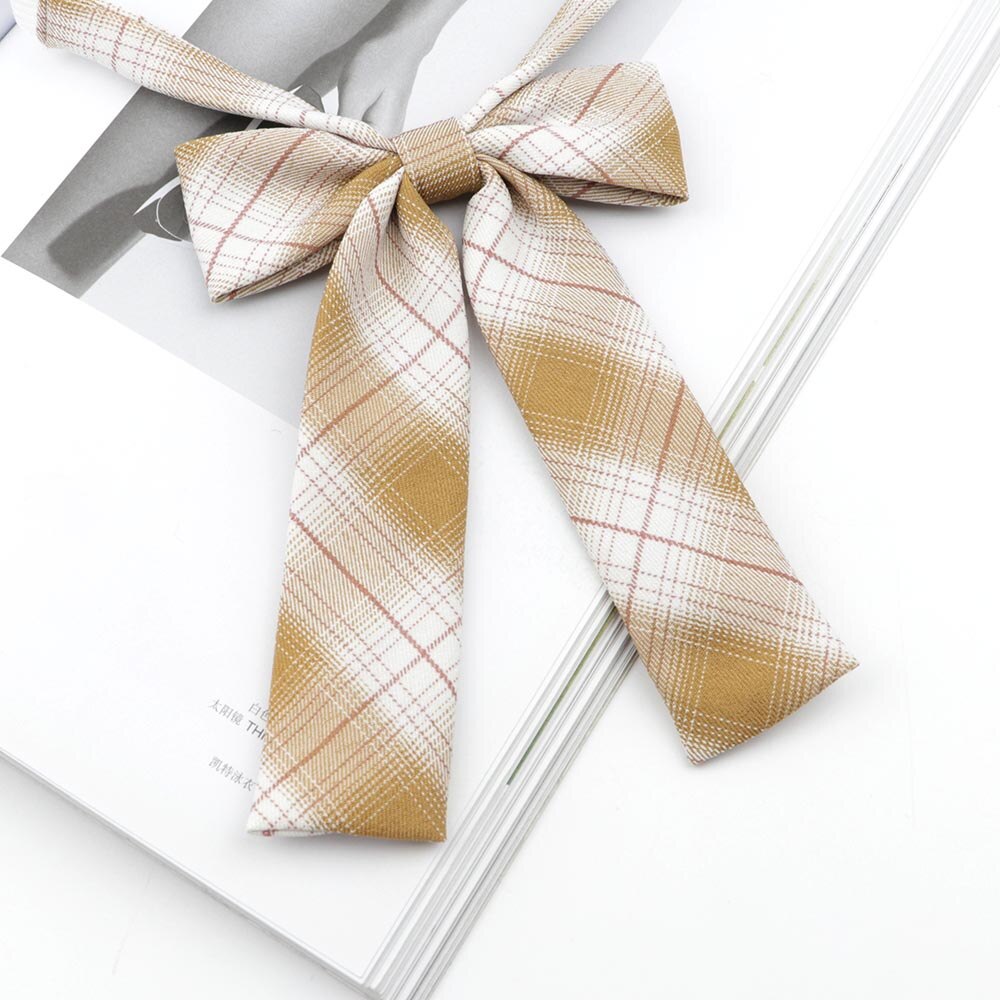 Chic College Striped Ladies Cute Bowtie Women School Girl Student Uniform Formal Suit Accessories Cravat Butterfly Knot: 12