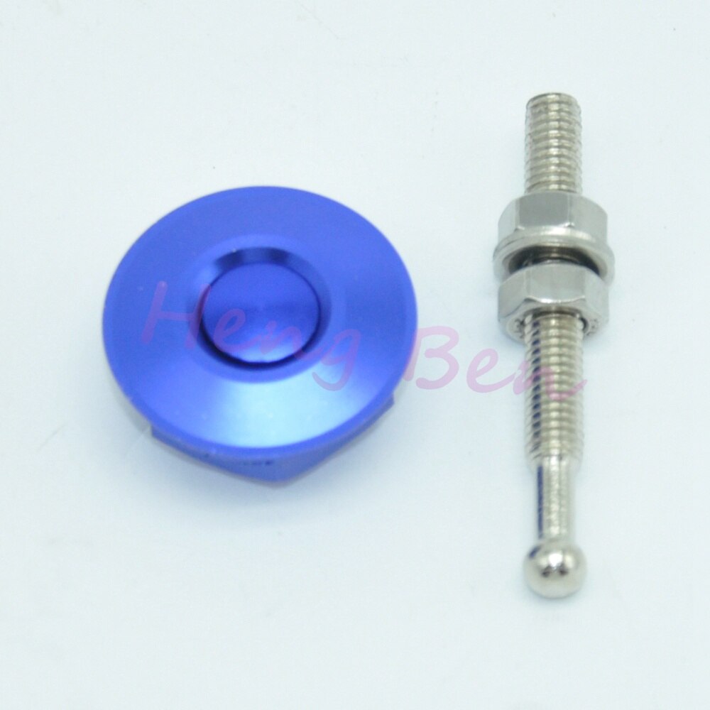 HB Mini Engine Hood Cover Lock Universal Aluminum Car Quick Latch Push Button Billet Hood Pins Lock Clip Kit: Blue