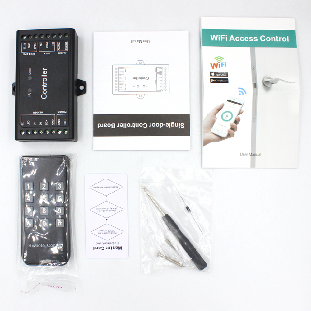 Les données de la carte de contrôleur d'accès à porte unique réseau Wifi Sboard-III peuvent être transformées, se connecte à n'importe quel lecteur Wiegand 26 ~ 37 sorties