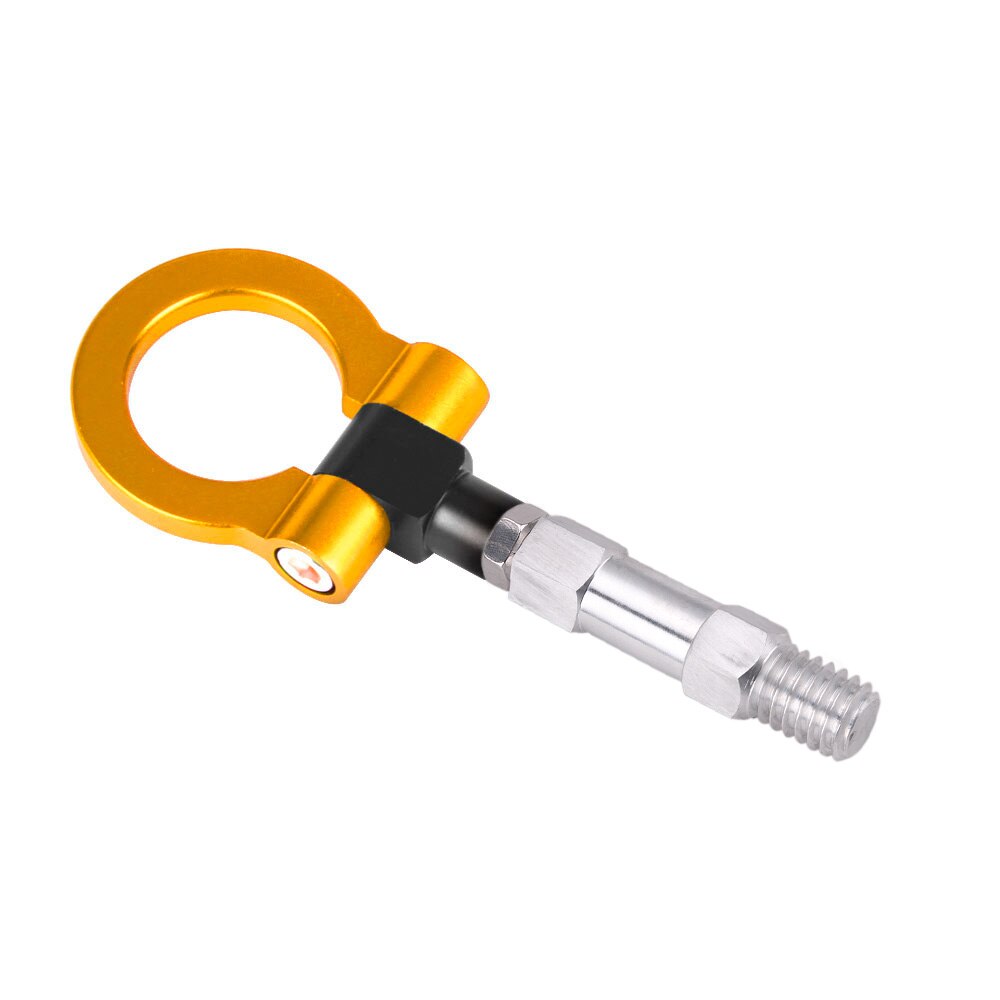 CNC Machine Aluminum Towing Hook Ring Kit On Tow Hook Eye Towing Colorful JDM Style For BMW 3/4/5 Series RS-TH008-12: Gold
