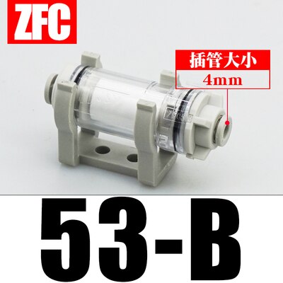 Negativt tryk rør type pneumatisk vakuumfilter vfc 100/ vfc 200-04/06/08/10b zfc 53- b zfc 54- b zfc 74- b zfc 75- b zfc 76- b zfc 77- b: Zfc 53- b