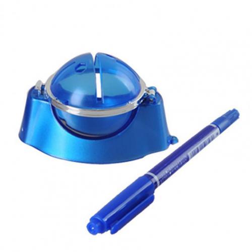 Golf Scribe Accessory Ball Liner Clip Template Alignment Tool with Marker Pen: Blue