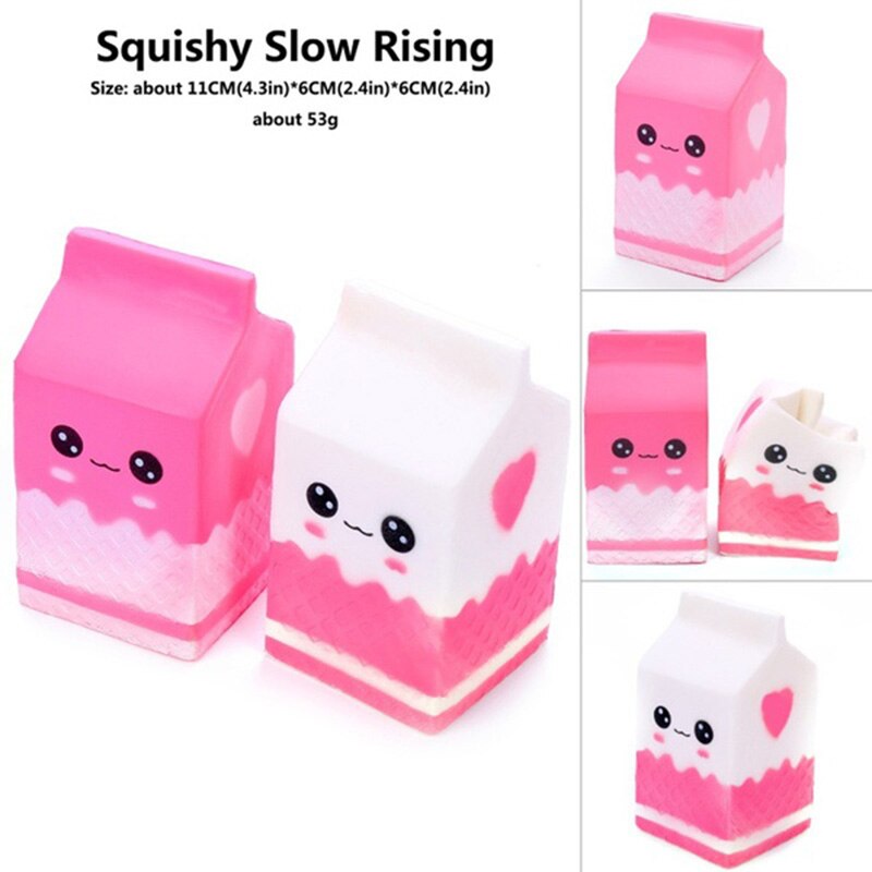 Super Cute Popcorn Cake Hamburger Squishy Unicorn Milk Slow Rising Squeeze Toy Scented Stress Relief for Kid Fun Toy