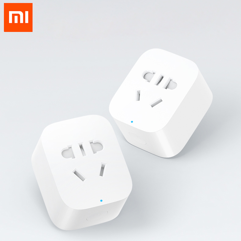 100% Originele Xiaomi Smart Socket Plug Basic Wifi Draadloze Afstandsbediening Socket Adapter En Uitschakelen Met Telefoon