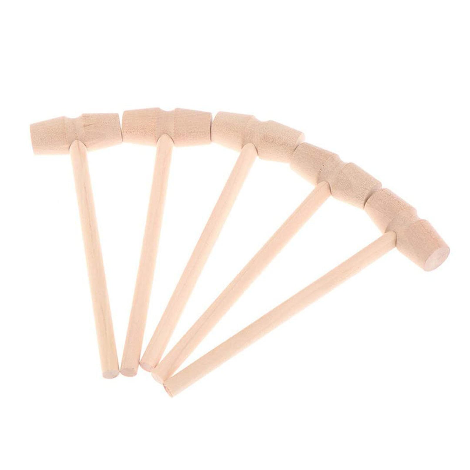 Mallet Hammer Seafood Tools Wooden Hammers Mace Safe Non-toxic Durable Food For Lobster Strong Smooth Kitchen Toy Pounding Mini