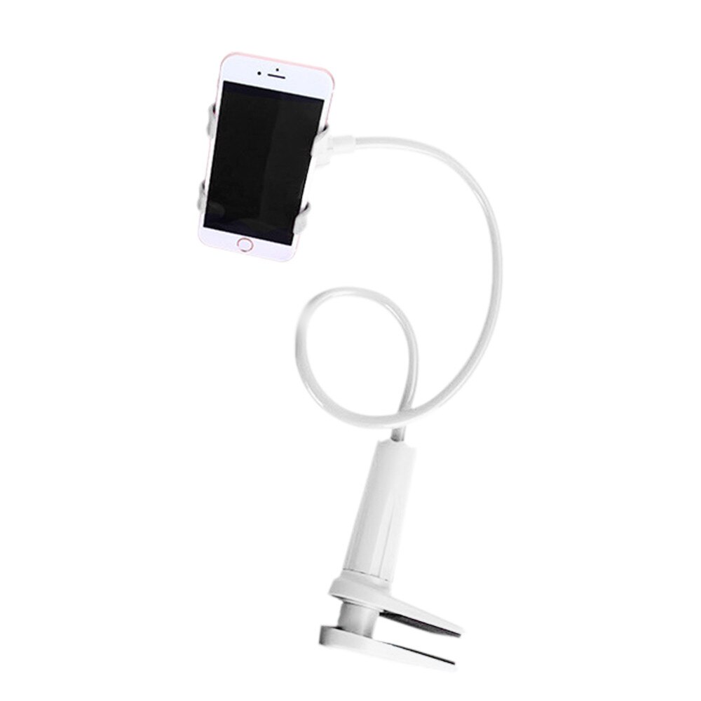 360 Clip Mobile Handy Halter Flexible Lange Arme Faul Clip Halter Bett Desktop Halterung Telefon Halterung Ständer # BL1: WHITE