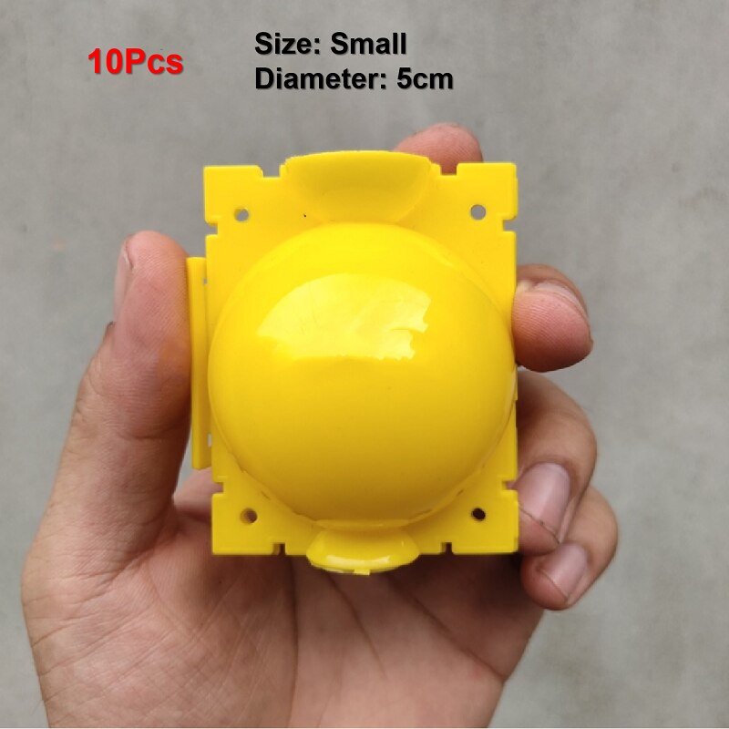 10pcs 5CM Plant Rooting Device Propagation Ball Reusable Grafting Cube Breeding Box Seeding Hydroponic Media: Yellow S 10