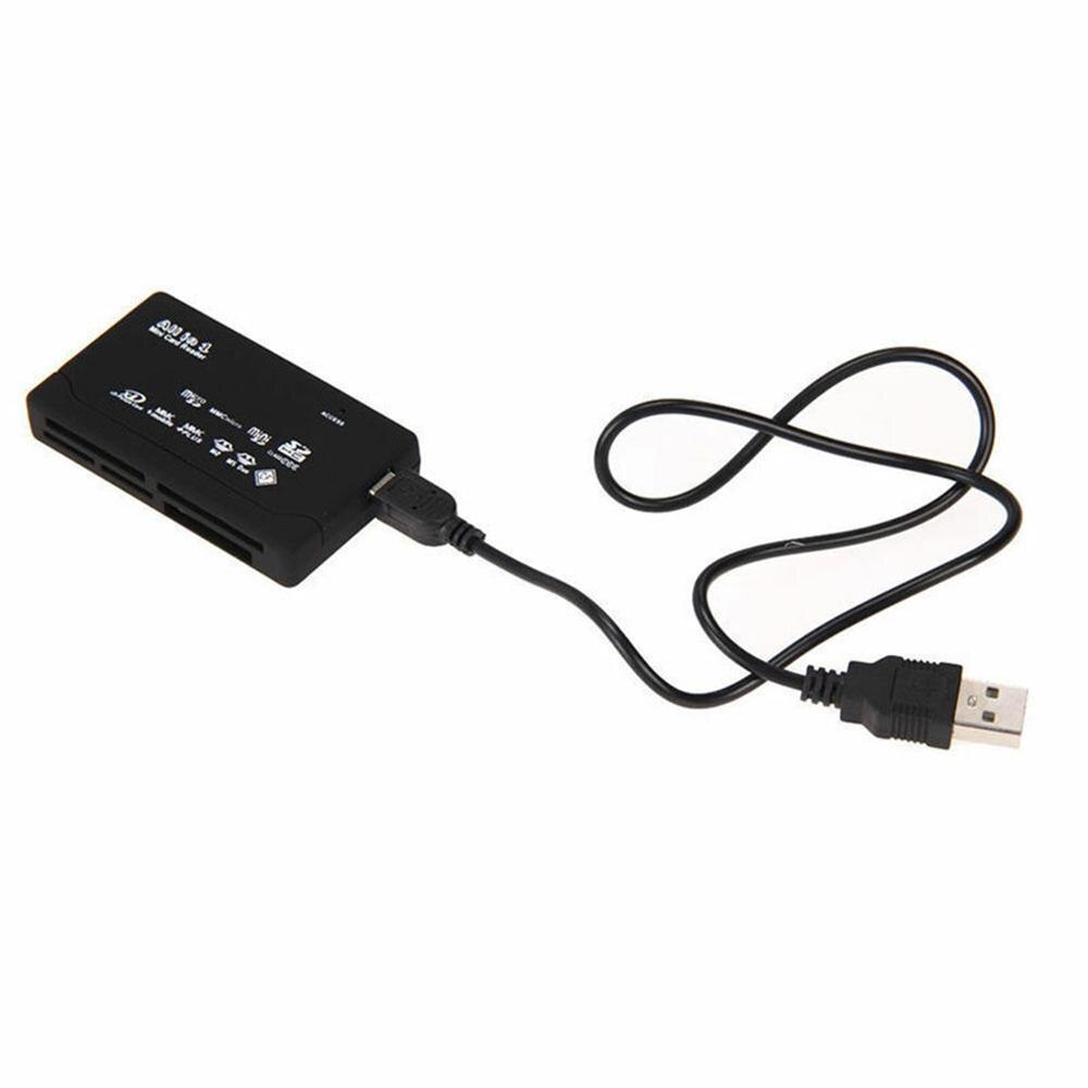 USB All in One Memory Card Reader For USB External Mini Micro SDHC SD XD MS CF TF M2 Read and Write Flash Memory Card Reader