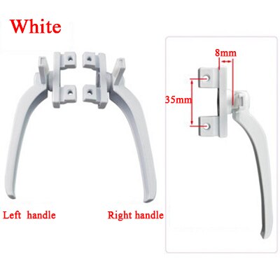 38 typ Zink-legierung Fenster ziehen Griff Verknüpfungen/Rechts Hand 50 Typ Glas Tür Griff Schiebe FlüGel Möbel Hardware- griff: links handhaben / 38Typ Weiß handhaben
