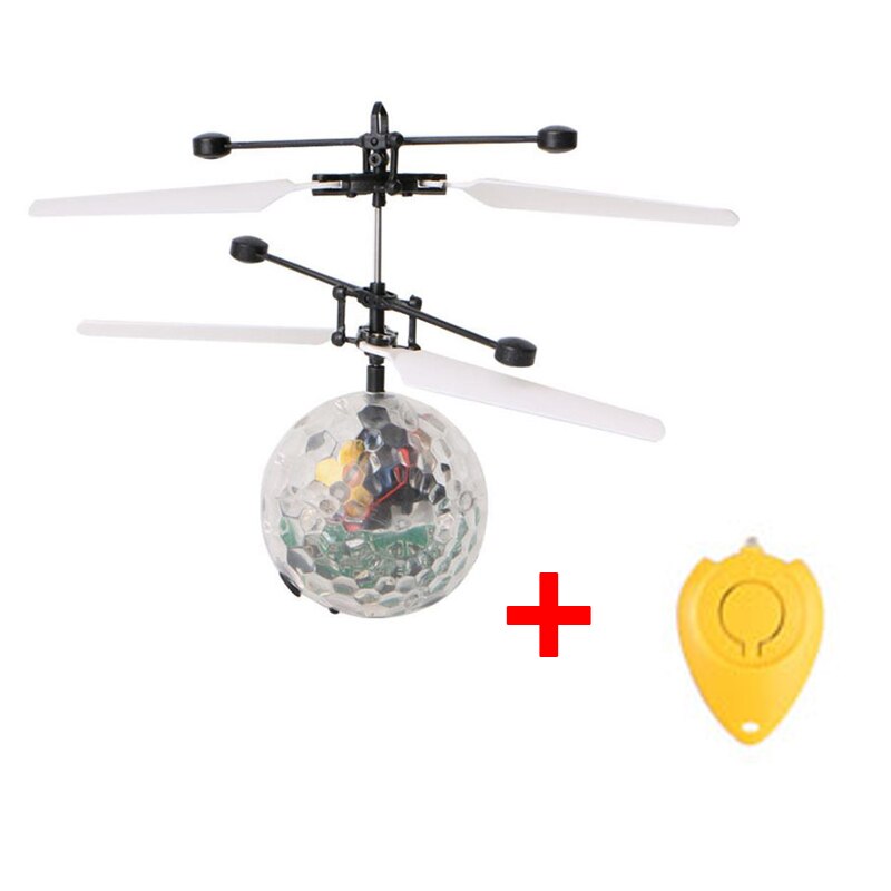 Flying Ball LED Luminous Kid Flight Balls Electronic Infrared Induction Aircraft Remote Control Toys Magic Sensing Helicopter: white