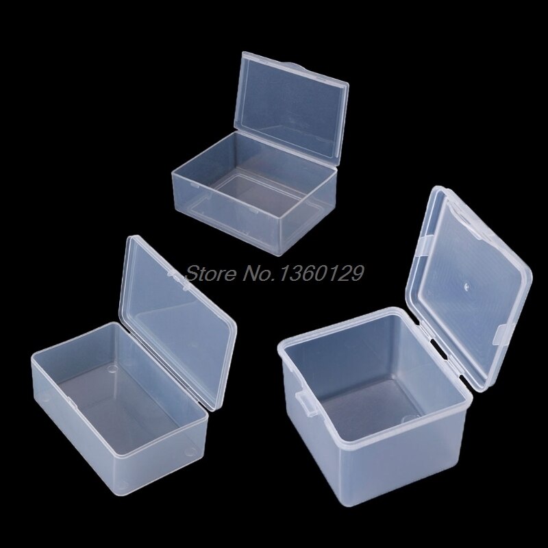 Ronde Clear Plastic Containers Kralen Ambachten Sieraden Display Opbergdozen Case Nov18 &