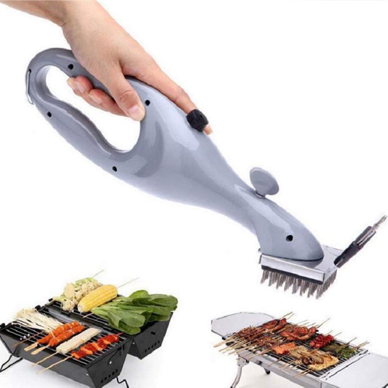 Grill Cleaning Brush with Stainless Steel Bristles Outdoor BBQ Accessories Tools Multifunctional BBQ Vapor Cleaner Brush