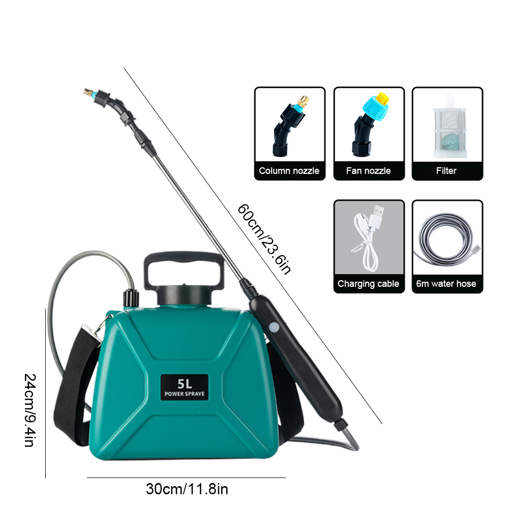 5/8L Gärten Elektrische Spritzgerät Garten Spritzgerät Schulter Automatische Garten Pflanze Spritzgerät Zerstäubung Bewässerung Blumen Bewässerung Zu: verrotten