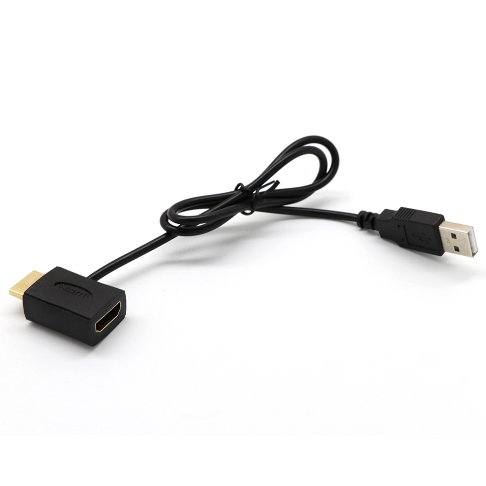 Hdmi Mannelijk Naar Vrouwelijk Connector + Usb 2.0 Oplader Kabel Splitter Adapter Extender