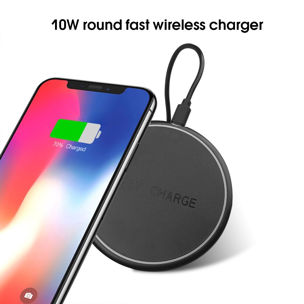 Kebidu 10W Snelle Draadloze Oplader Voor Samsung Galaxy S9 S9 + S8 S7 Note 9 S7 Edge Usb Qi opladen Pad Voor Iphone Xs Max Xr X