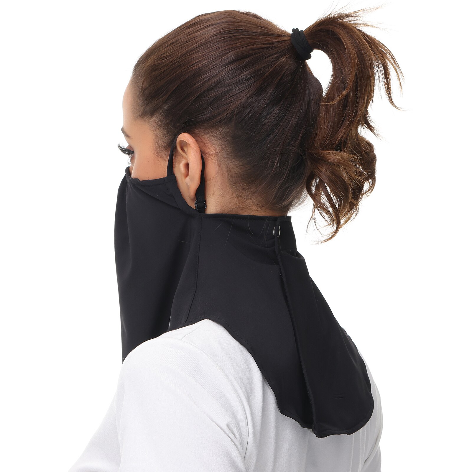 Bassdash UPF 50+ UV Men Women Face Neck Sunshade with Adjustable Earloops Sun Protection Neck Gaiter