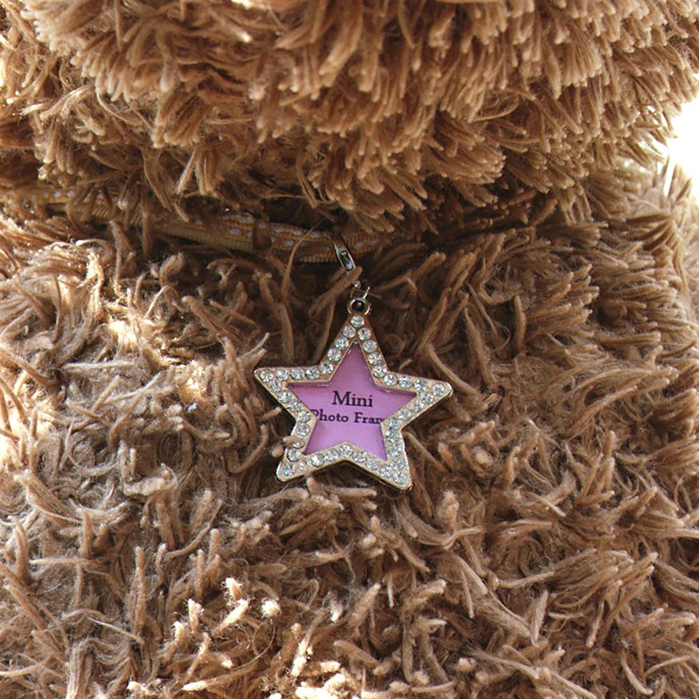 Kæledyr hund id tag mini sød navn adresse vedhæng gør-det-selv rhinestone hund hvalp anti-tabt kort zink legering tag kæledyr halsbånd forsyninger