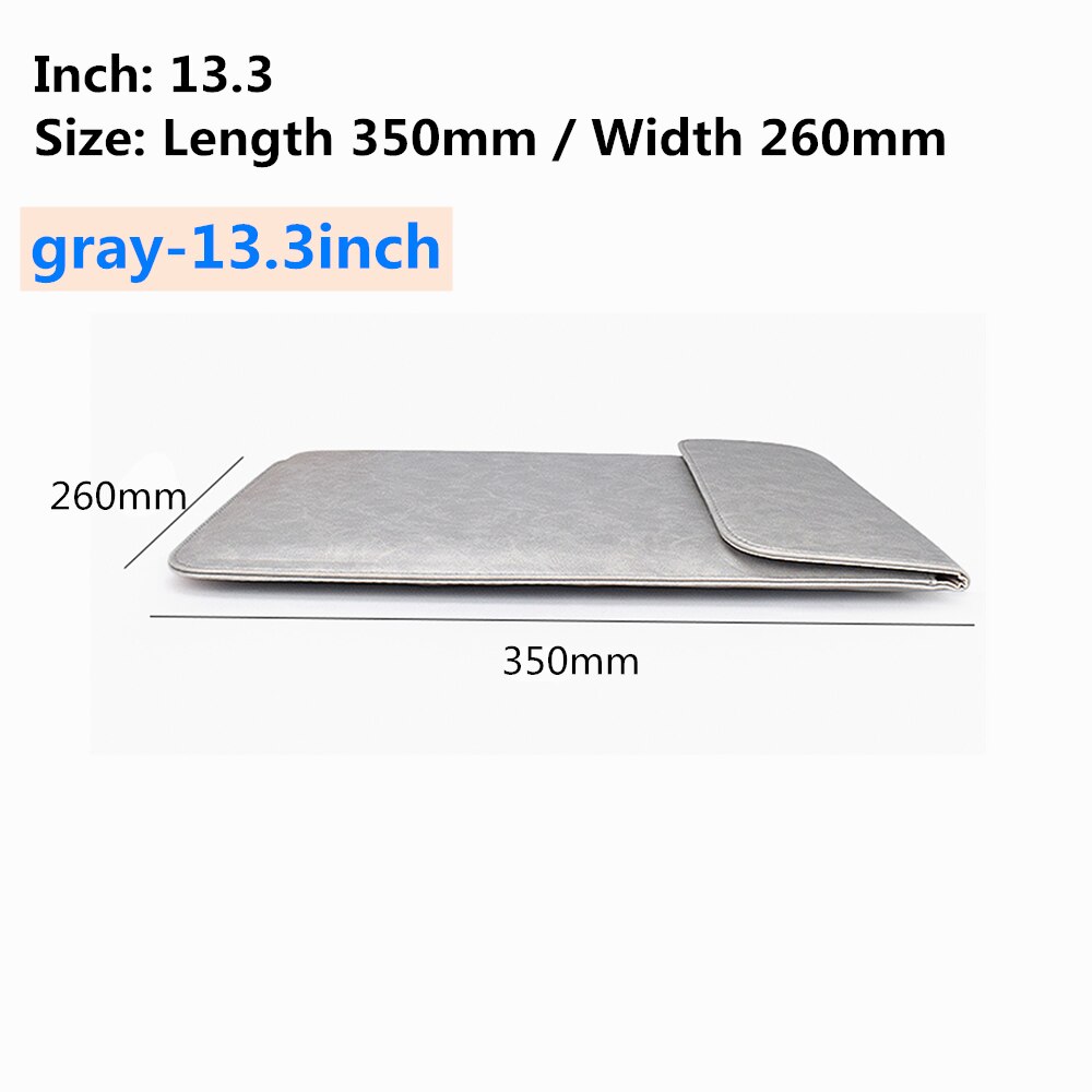 Mouse Pad Notebook Case for Apple Macbook Huawei pro 13.3 15.4 inch Millet Protective leather case Notebook liner package: gray-13.3inch