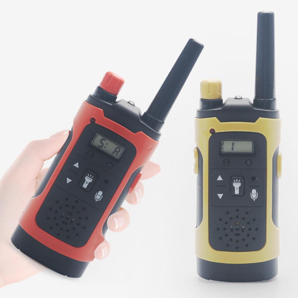 2 pezzi walkie-talkie per bambini con luce a LED chiamata Wireless portatile a lunga distanza Radio elettronica a 2 vie giocattoli educativi per bambini