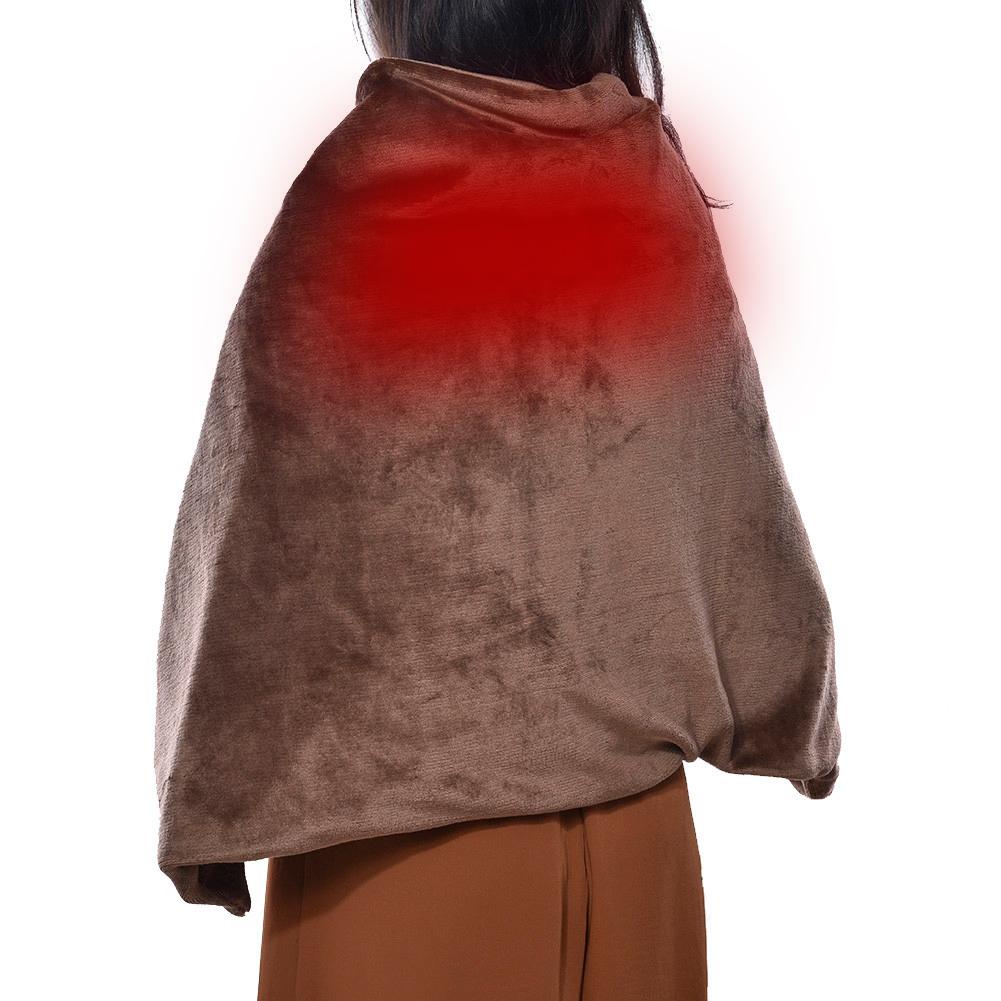Office Home Electric Warming Heating Blanket Pad Shoulder Neck Heating Shawl USB Soft 5V 2A Ourdoor Soft Heated Shawl