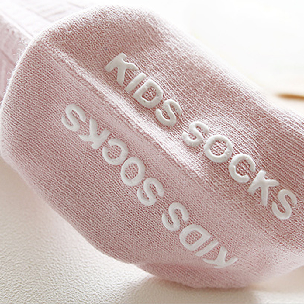 5 Colors Cotton Baby Short Socks Anti Slip Knit Knee Boy Girl Foot Warmer Pom Pom Ball Socks