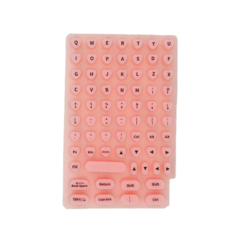 Raised Adhesive Keyboard Stickers for Long Nails Universal Nail Art Keyboard Bubbles Self-for Long Nails Silicone Typing Keycaps: black