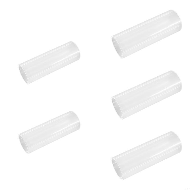 1PC/5PCS 18650 to 21700 Battery Adapter Sleeve for Flashlights, ABS Battery Converter Transparent and Insulating: Beige