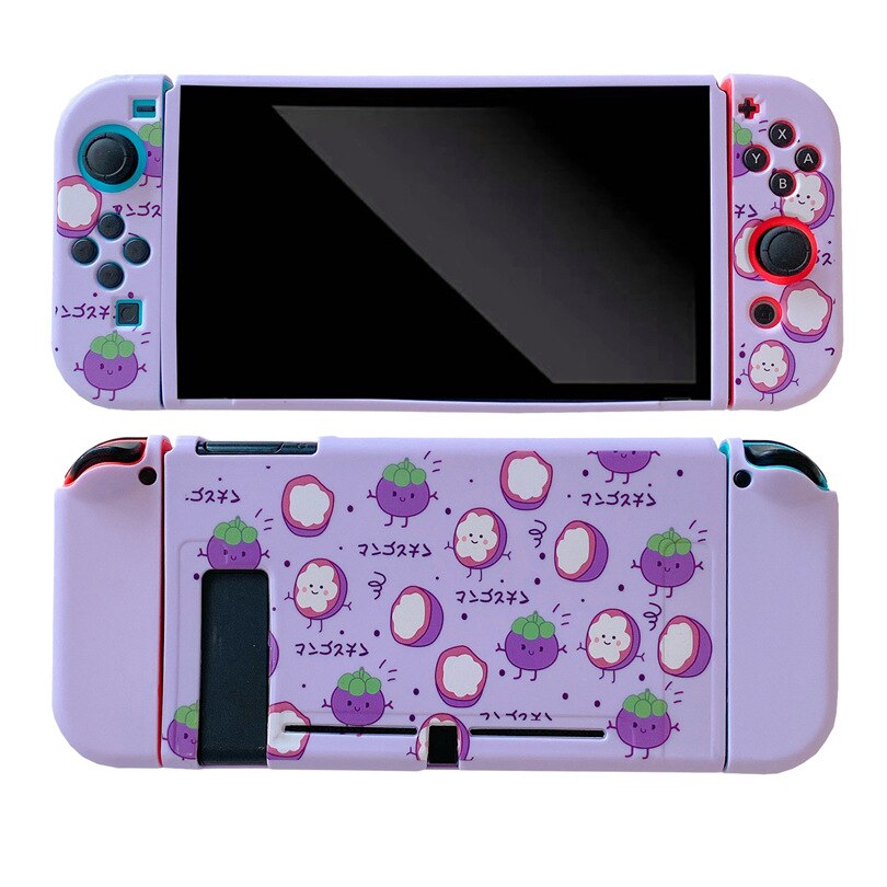 Neue Rosa Nette Erdbeere Protector Cases für Nintendo Schalter Zubehör Weiche TPU Shell Cover für Nintendos Schalter Haut Fall: Mangosteen